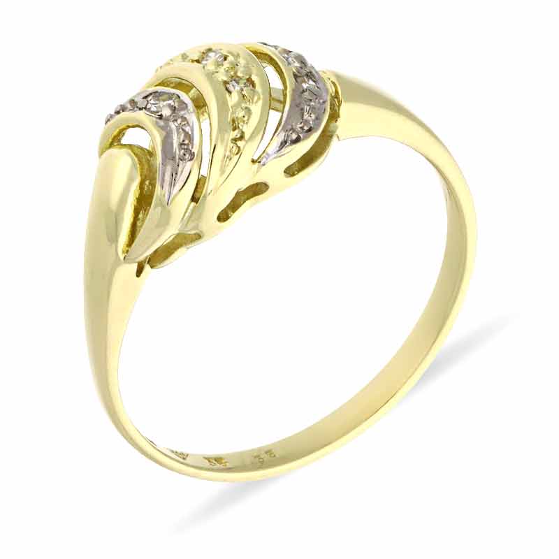 Diamant-Ring Bicolor