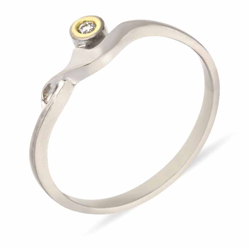 Brillant-Ring Bicolor