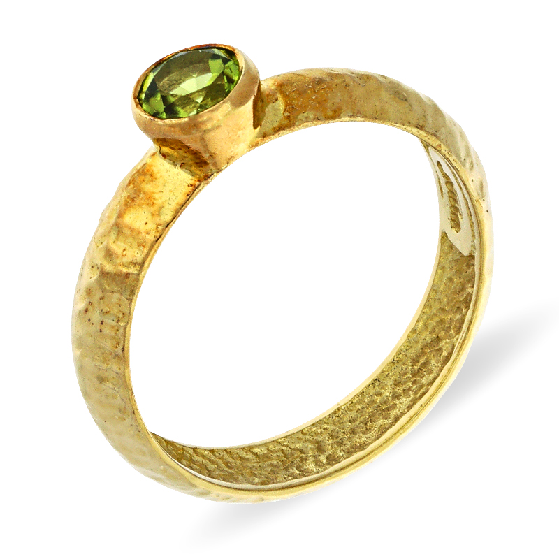 Peridot-Ring Gelbgold