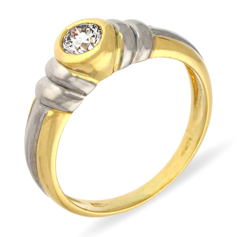 Brillant-Ring Bicolor