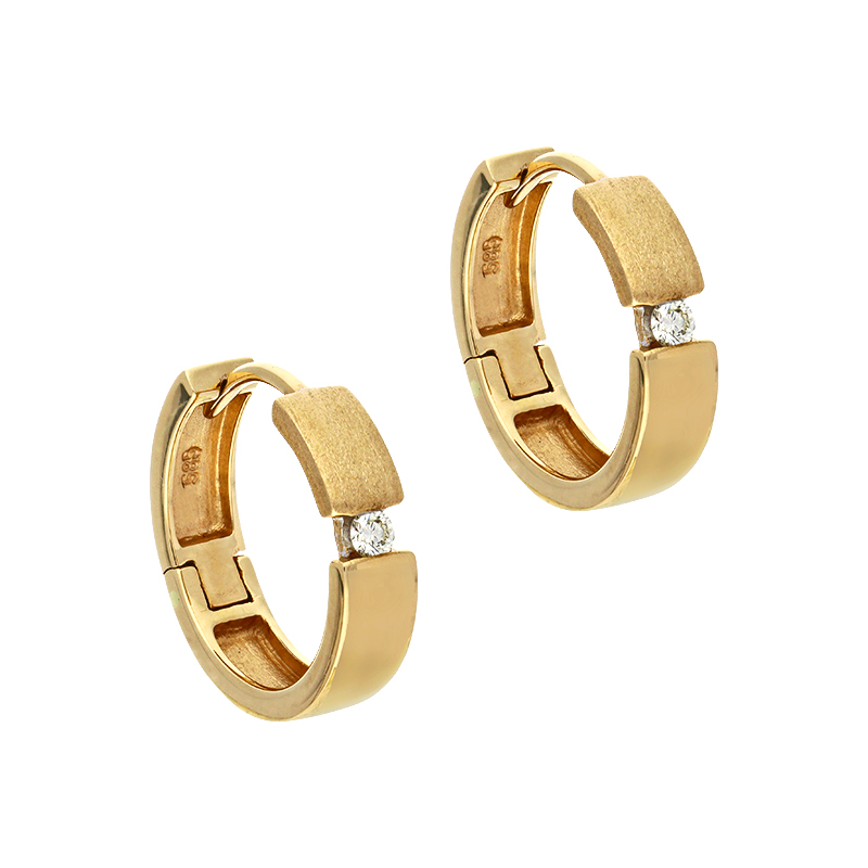 Brillant-Creolen Gelbgold