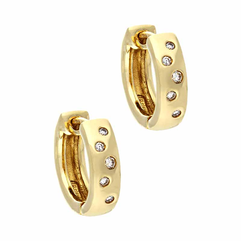 Brillant-Creolen Gelbgold