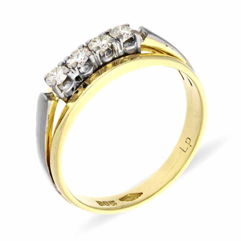 Brillant-Ring Bicolor