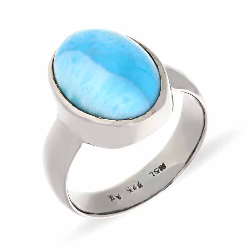 Larimar-Ring Silber