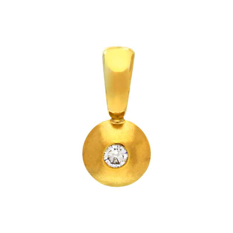 Brillant-Anhänger Gelbgold