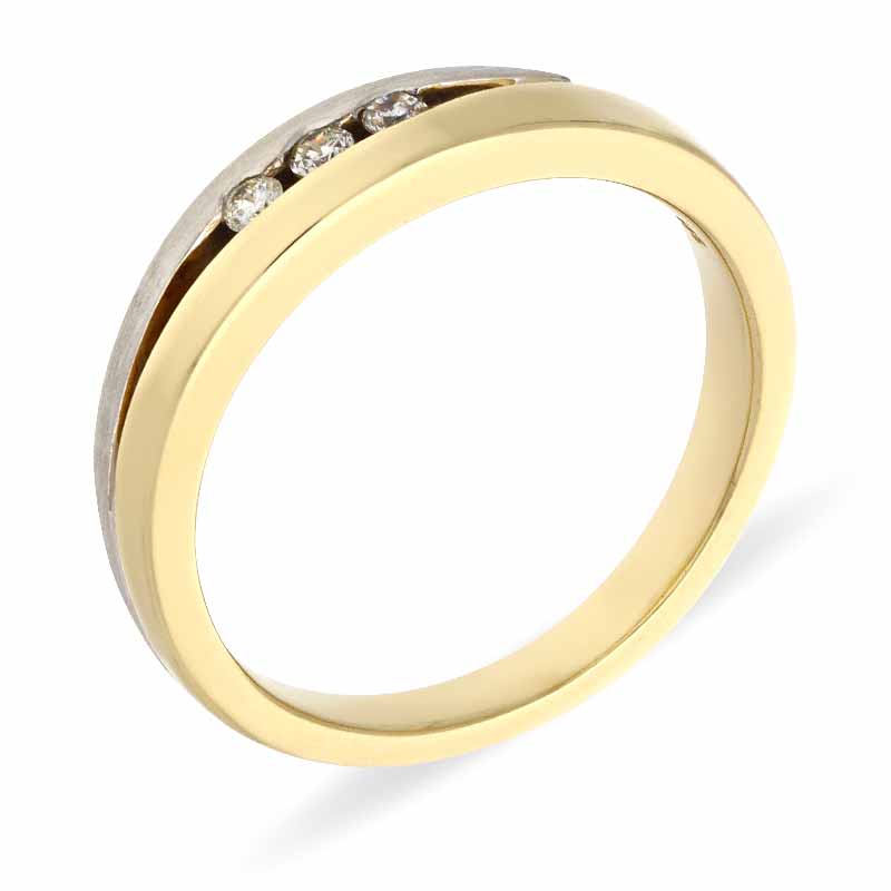 Brillant-Ring Bicolor