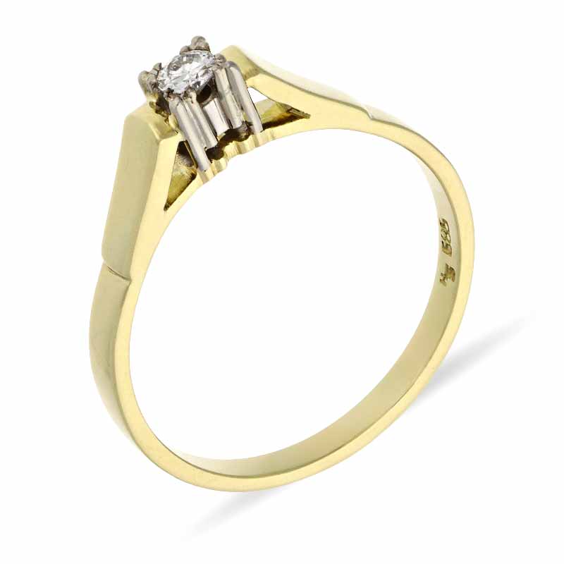 Brillant-Ring Bicolor