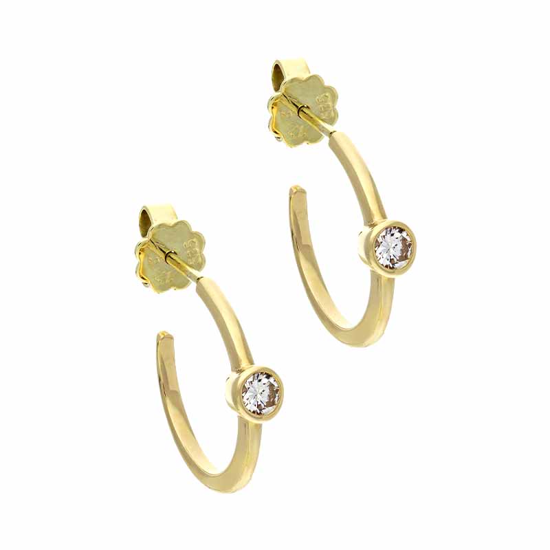 Brillant-Ohrstecker Gelbgold