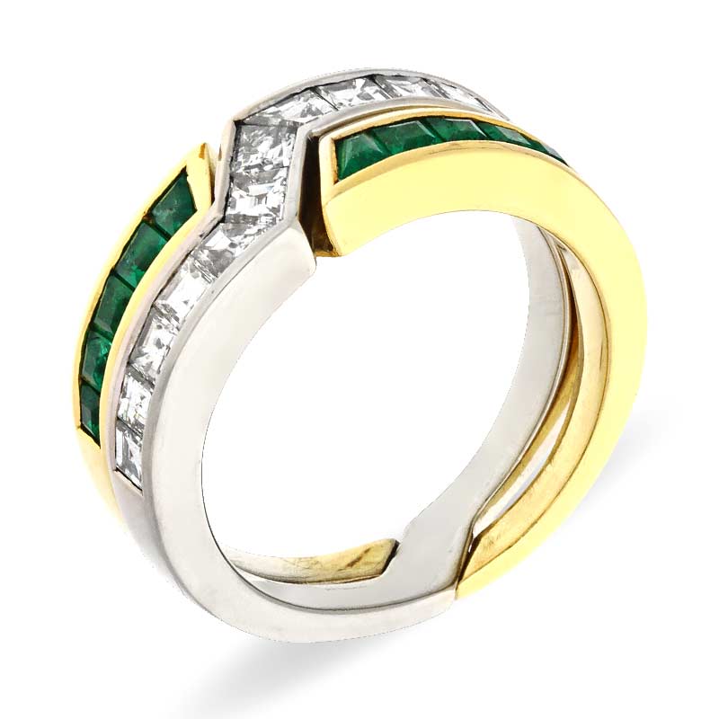 Edelstein-Ring Bicolor