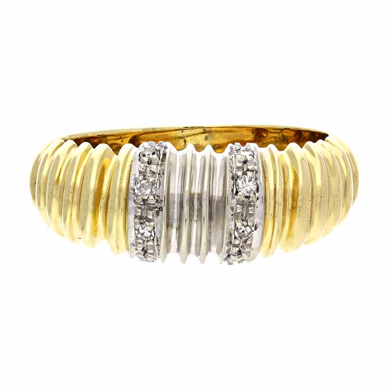 Diamant-Ring Bicolor