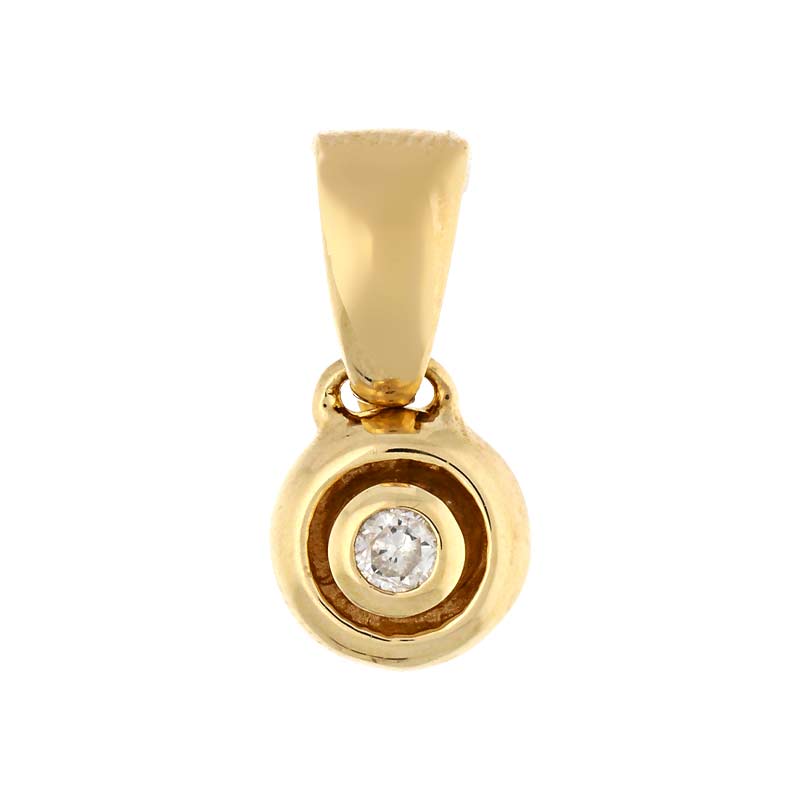 Brillant-Anhänger Gelbgold