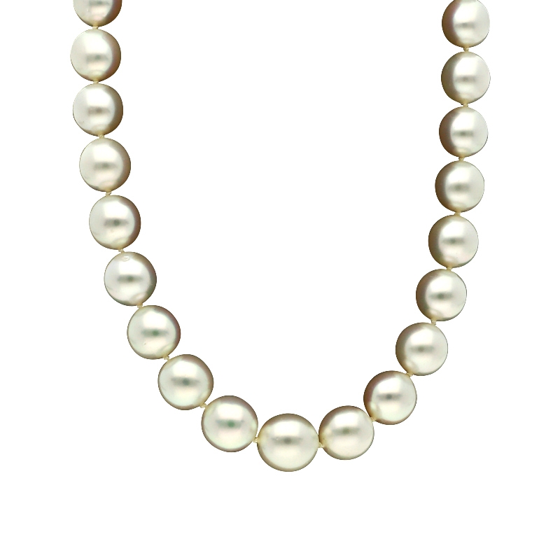 Perlenkette Weißgold