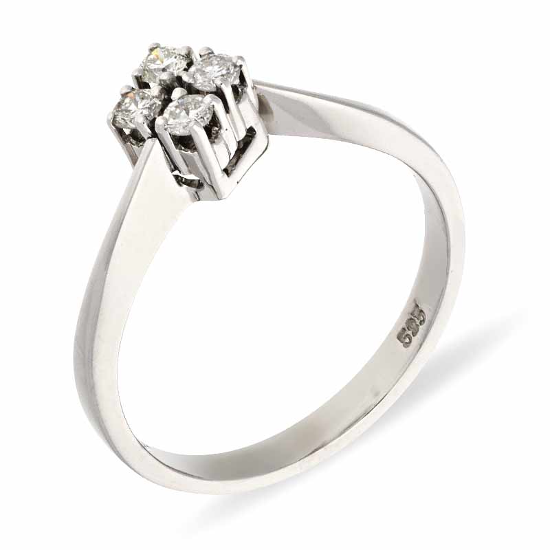 Brillant-Ring Weißgold