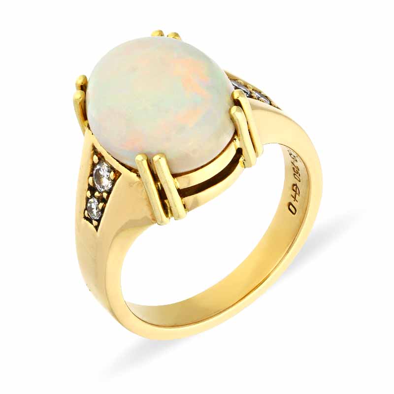 Opal-Ring Gelbgold