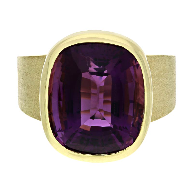Amethyst-Ring Gelbgold