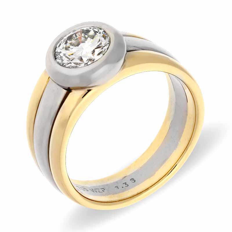 Brillant-Ring Bicolor