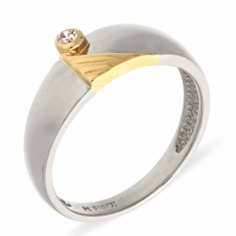 Brillant-Ring Bicolor