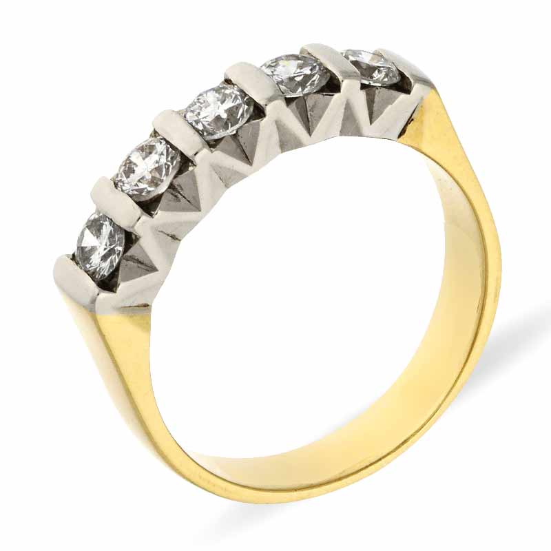 Brillant-Ring Bicolor