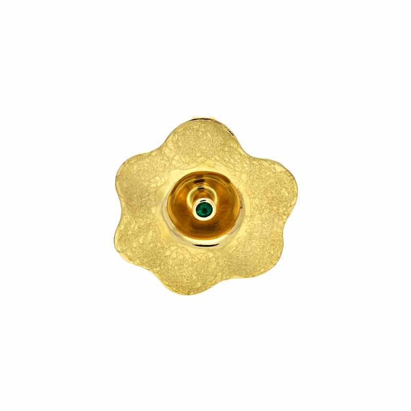 Smaragd-Anhänger Gelbgold