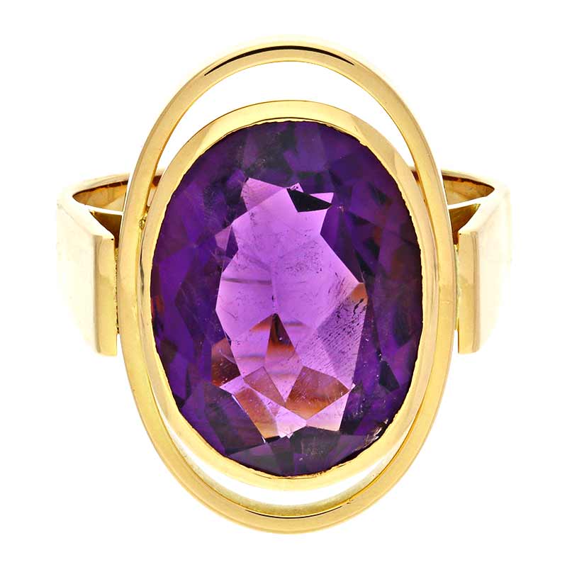 Amethyst-Ring Gelbgold