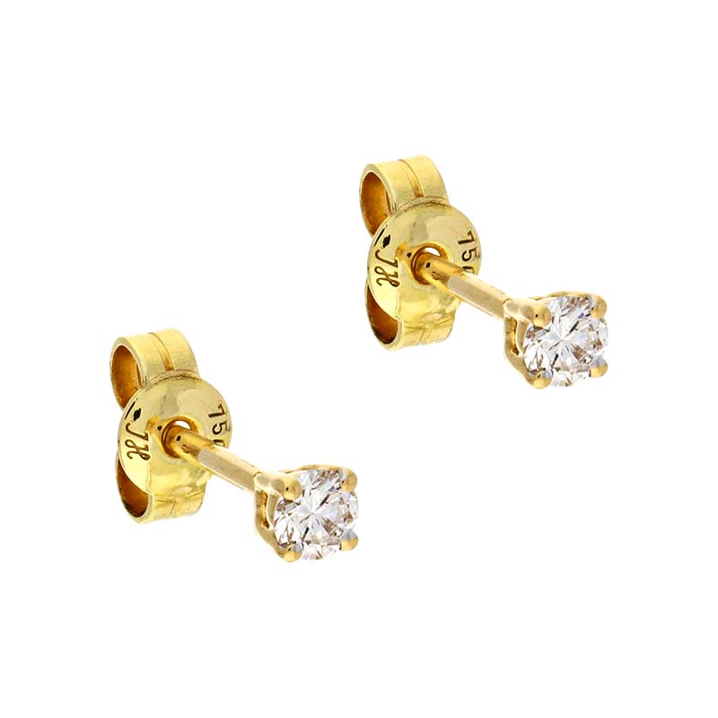 Brillant-Ohrstecker Gelbgold
