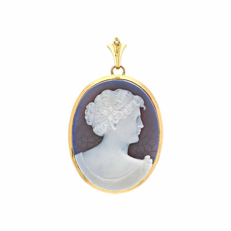 Gemme-Anhänger Gelbgold