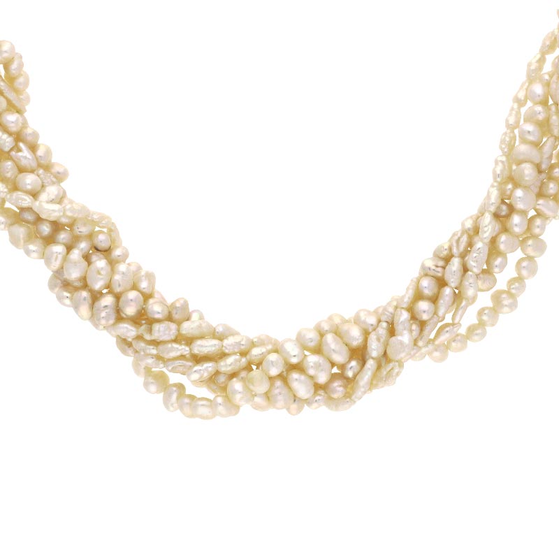 Perl-Collier Weißgold