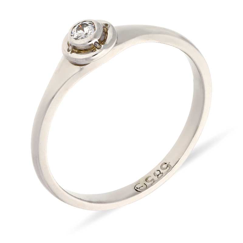 Brillant-Ring Weißgold