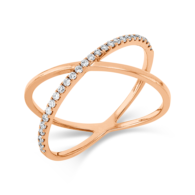 JS Brillant-Ring Rotgold