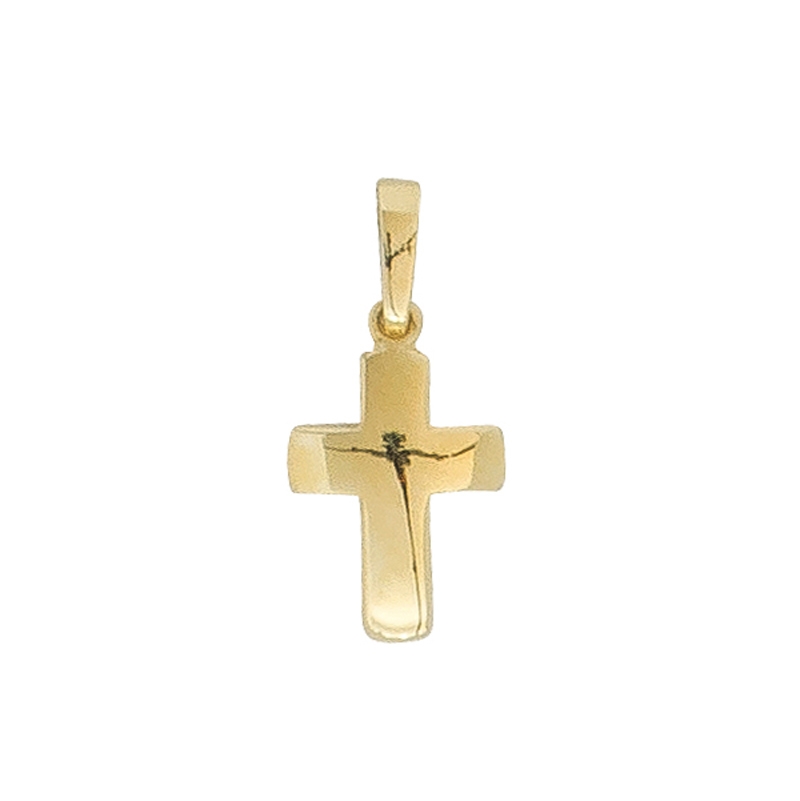 Kreuz-Anhänger Gelbgold