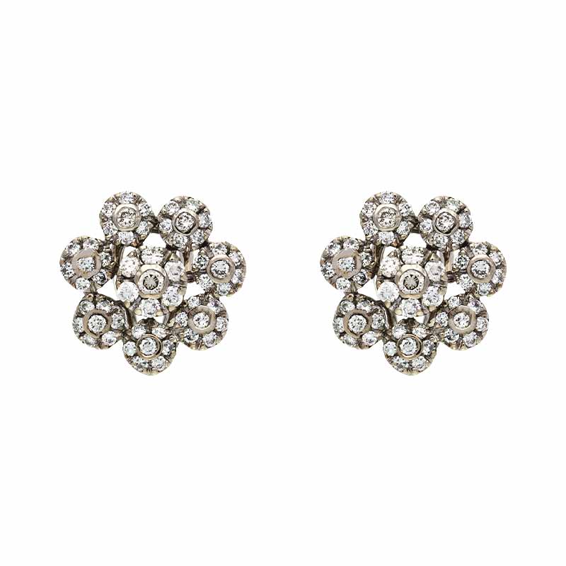 Brillant-Clip-Ohrstecker Weißgold