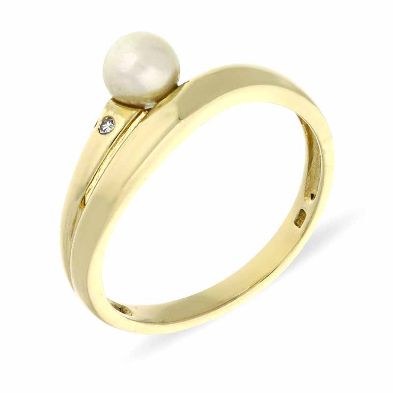 Perl-Ring Gelbgold