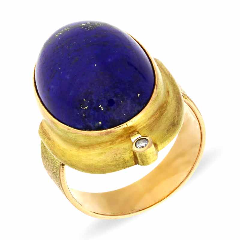 Lapislazuli-Ring Gelbgold
