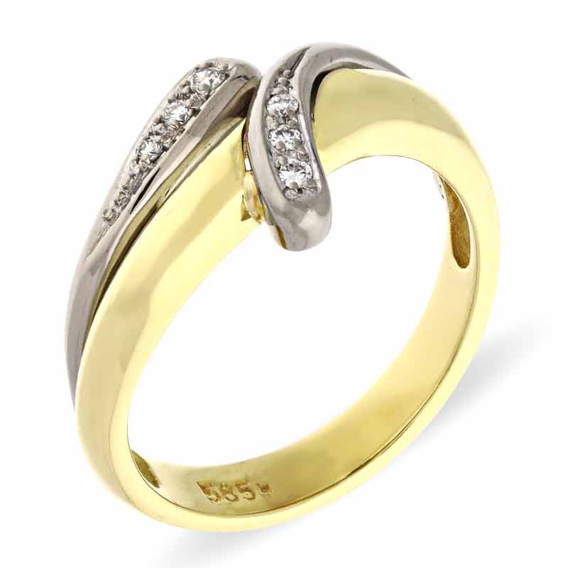 Brillant-Ring Bicolor