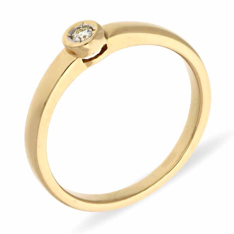 Brillant-Ring Gelbgold