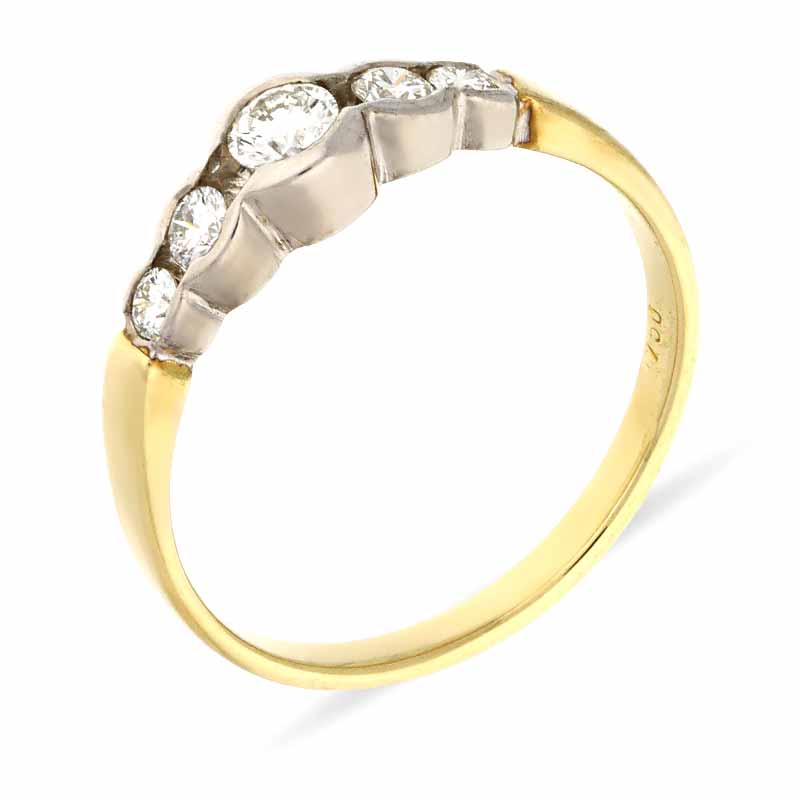 Brillant-Ring Bicolor