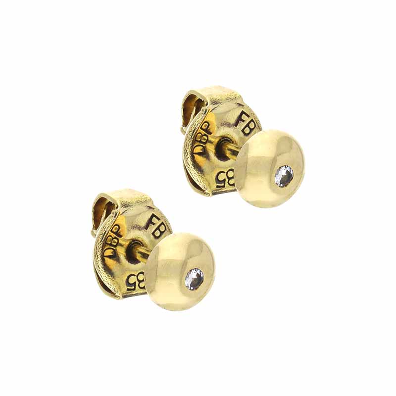 Brillant-Ohrstecker Gelbgold