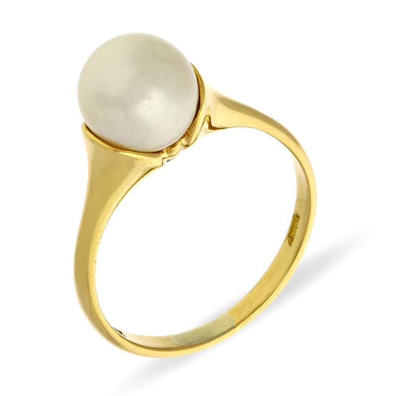 Perl-Ring Gelbgold