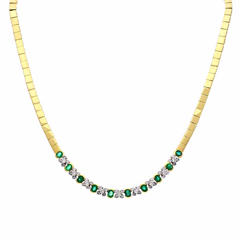 Smaragd-Collier Bicolor