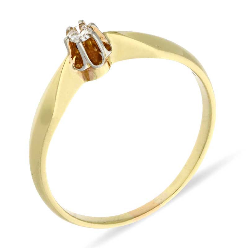 Brillant-Ring Gelbgold