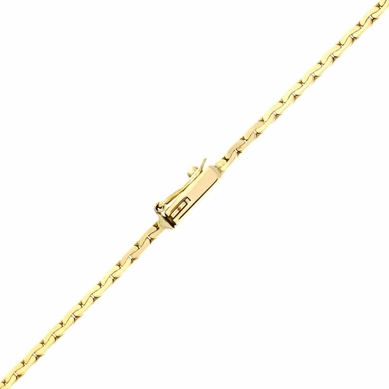 Diamant-Collier Gelbgold teil-rhodiniert