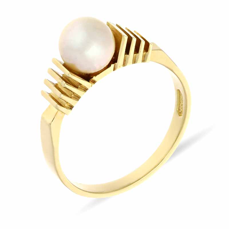 Perl-Ring Gelbgold