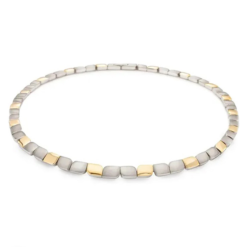 BOCCIA Collier Titan teil-goldplattiert