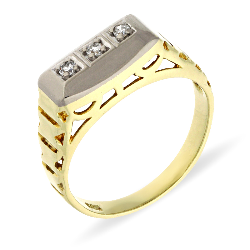 Diamant-Ring Bicolor