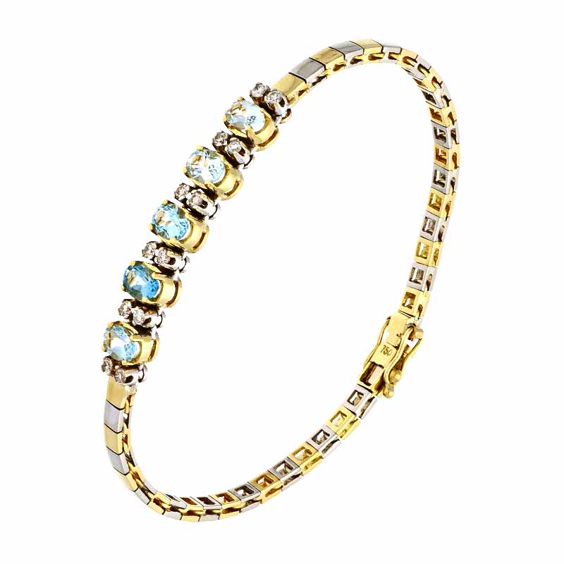 Topas-Armband Bicolor