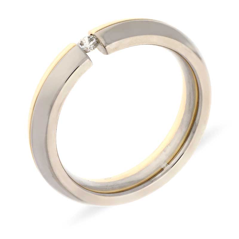 Brillant-Ring Bicolor