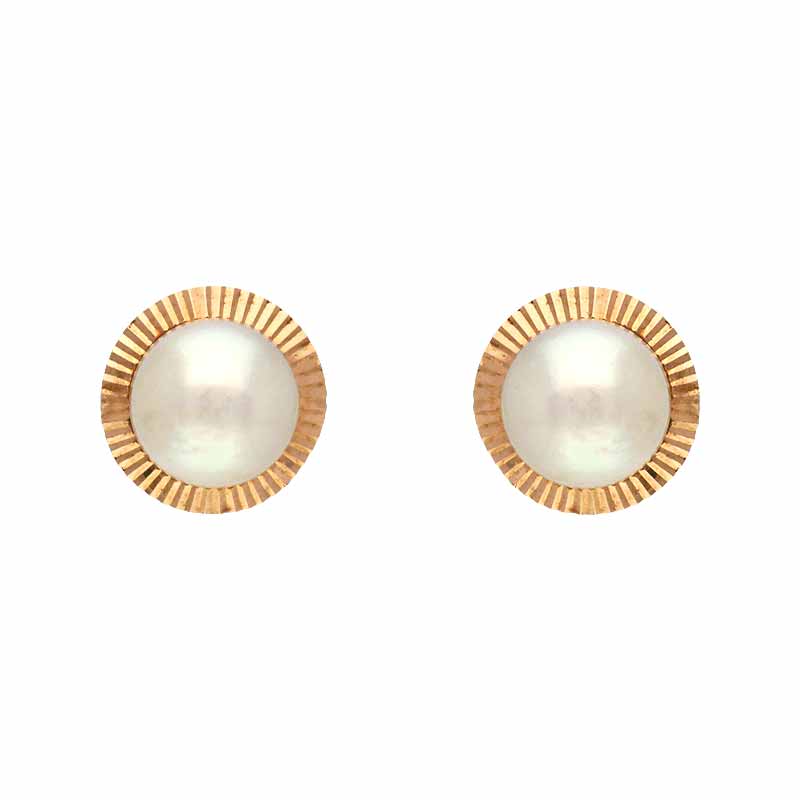 Perl-Ohrstecker Roségold