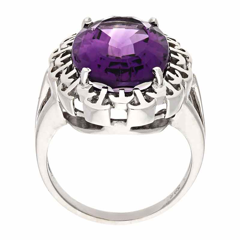 Amethyst-Ring Weißgold