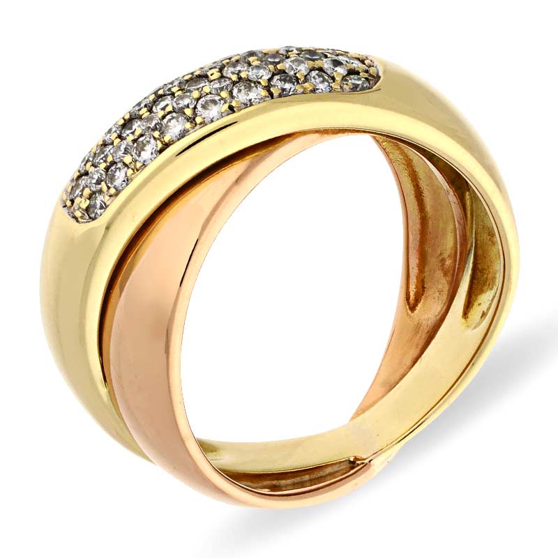 Brillant-Ring Bicolor