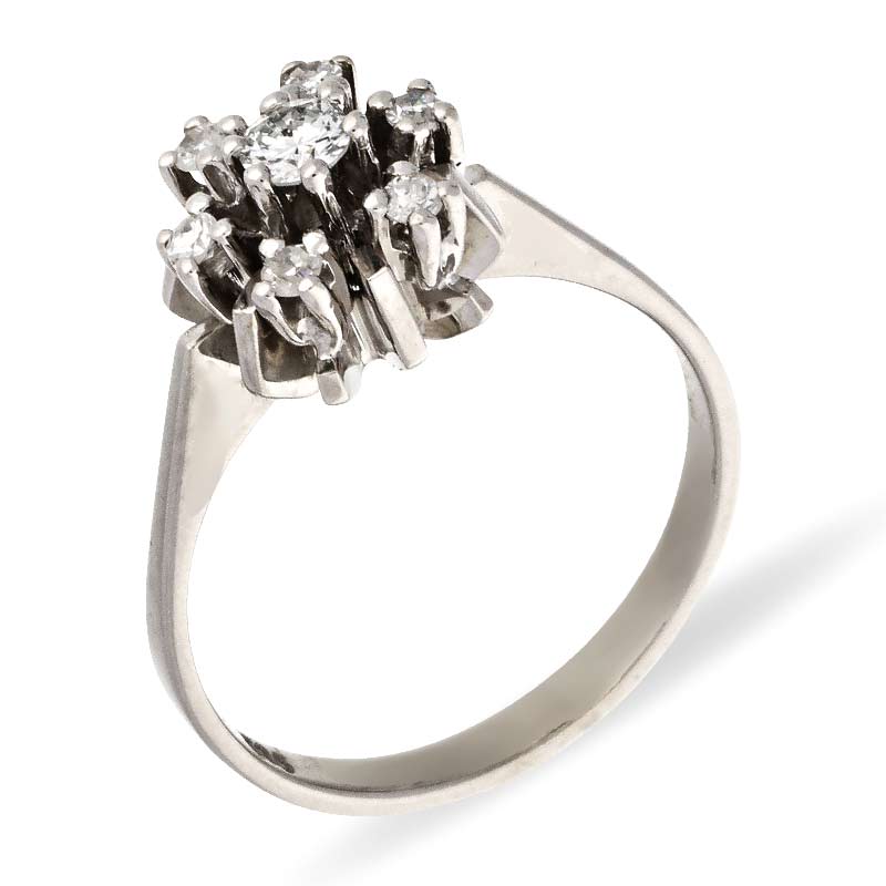 Diamant-Ring Weißgold